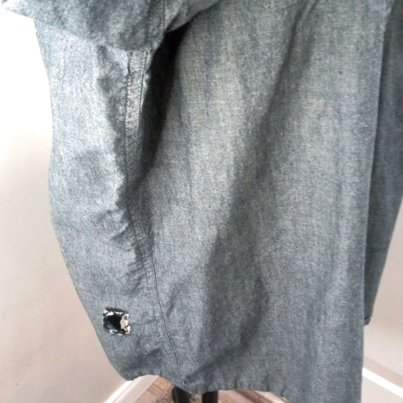 Dk Grey 100% Cotton Long Sleeved Mens Shirt Sz XL - Picture 4 of 8